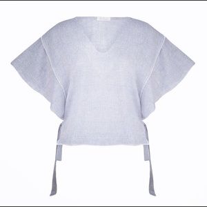 SOLD Grey Top with Side Ties